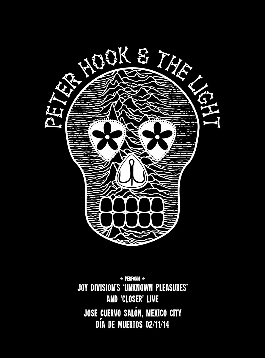 Peter Hook and The Light Unknown Pleasures and Closer Gig Poster